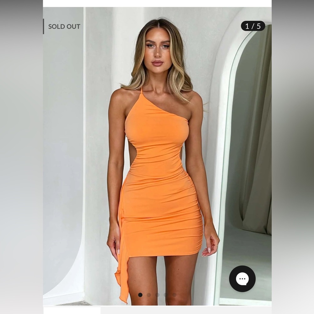 Tigermist orange dress